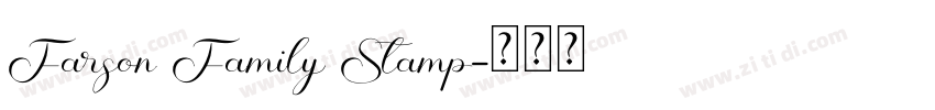 Farson Family Stamp字体转换